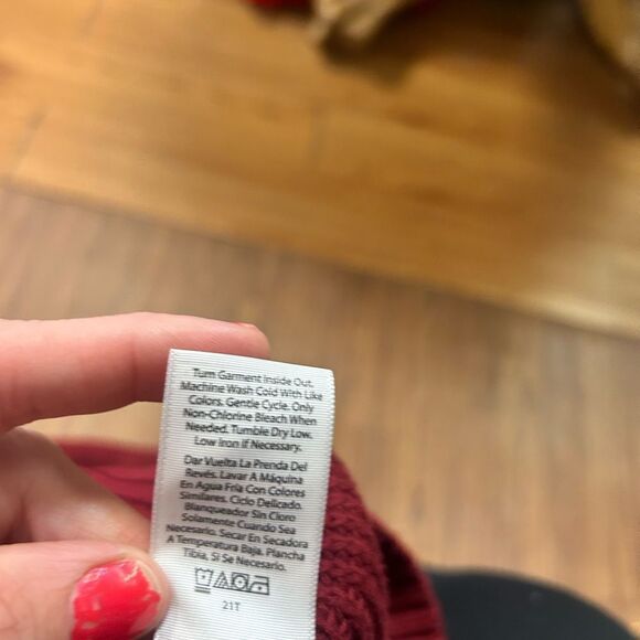 Time and tru ladies LG rust sweater/hood - Picture 4 of 5